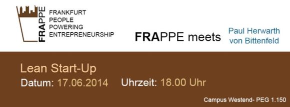 FRAppe-Treffen zum Thema Lean Start-Up am 17.6. in Frankfurt