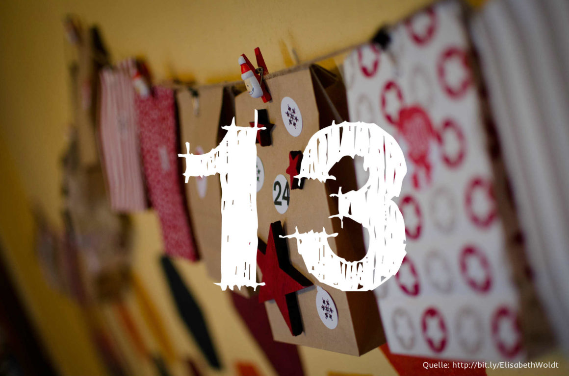 Startup-Adventskalender: das 13. Türchen