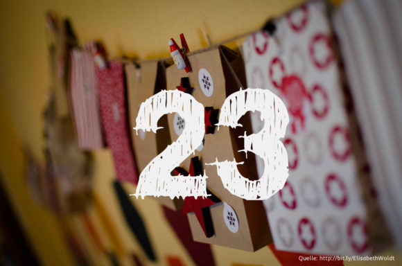Startup-Adventskalender: das 23. Türchen Startup-Adventskalender: das 23. Türchen