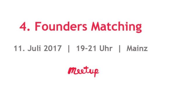 4. Founders Matching in Mainz 4. Founders Matching in Mainz