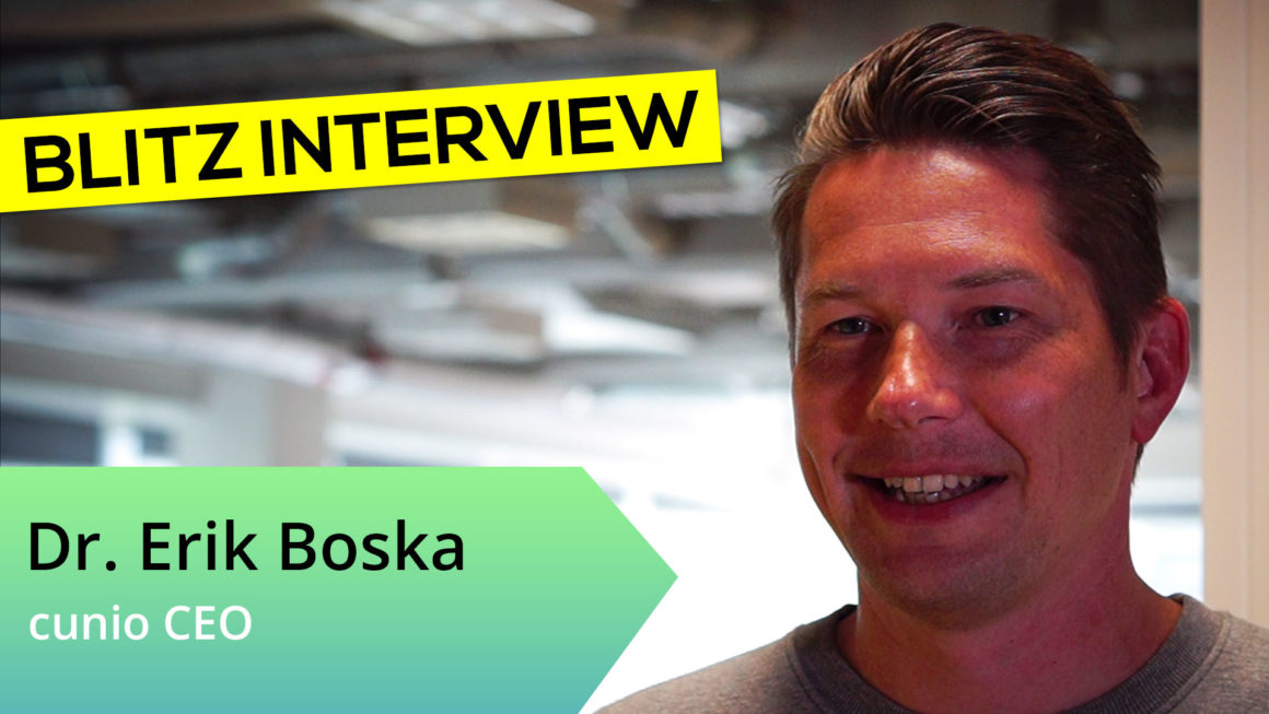 Kreuzverhör mit cunio-CEO Dr. Erik Boska Kreuzverhör mit cunio-CEO Dr. Erik Boska