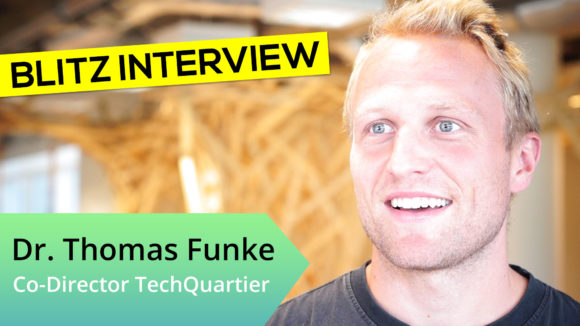 TechQuartier-Co-Director Dr. Thomas Funke im ⚡ Blitzinterview TechQuartier-Co-Director Dr. Thomas Funke im ⚡ Blitzinterview