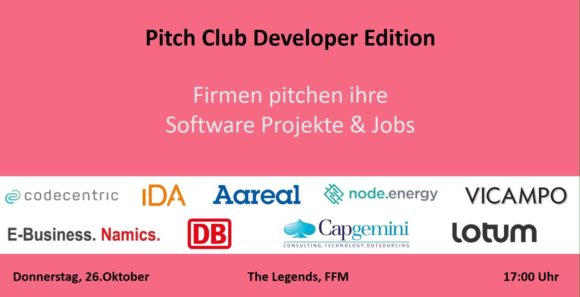 Pitch Club Developer Edition – on October 26th, Pitch Club Developer Edition – on October 26th,