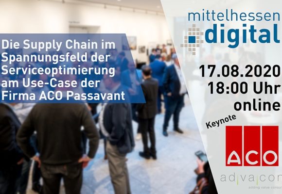 ONLINE: Die Supply Chain im Spannungsfeld der Serviceoptimierung von mittelhessen.digital ONLINE: Die Supply Chain im Spannungsfeld der Serviceoptimierung von mittelhessen.digital