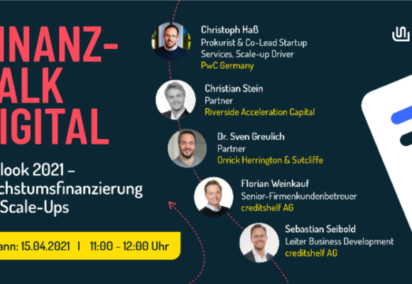 ONLINE: “Outlook 2021 – Wachstumsfinanzierungen für Scale-Ups” ONLINE: “Outlook 2021 – Wachstumsfinanzierungen für Scale-Ups”